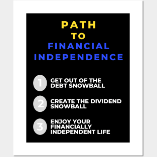 Path to financial independence Posters and Art